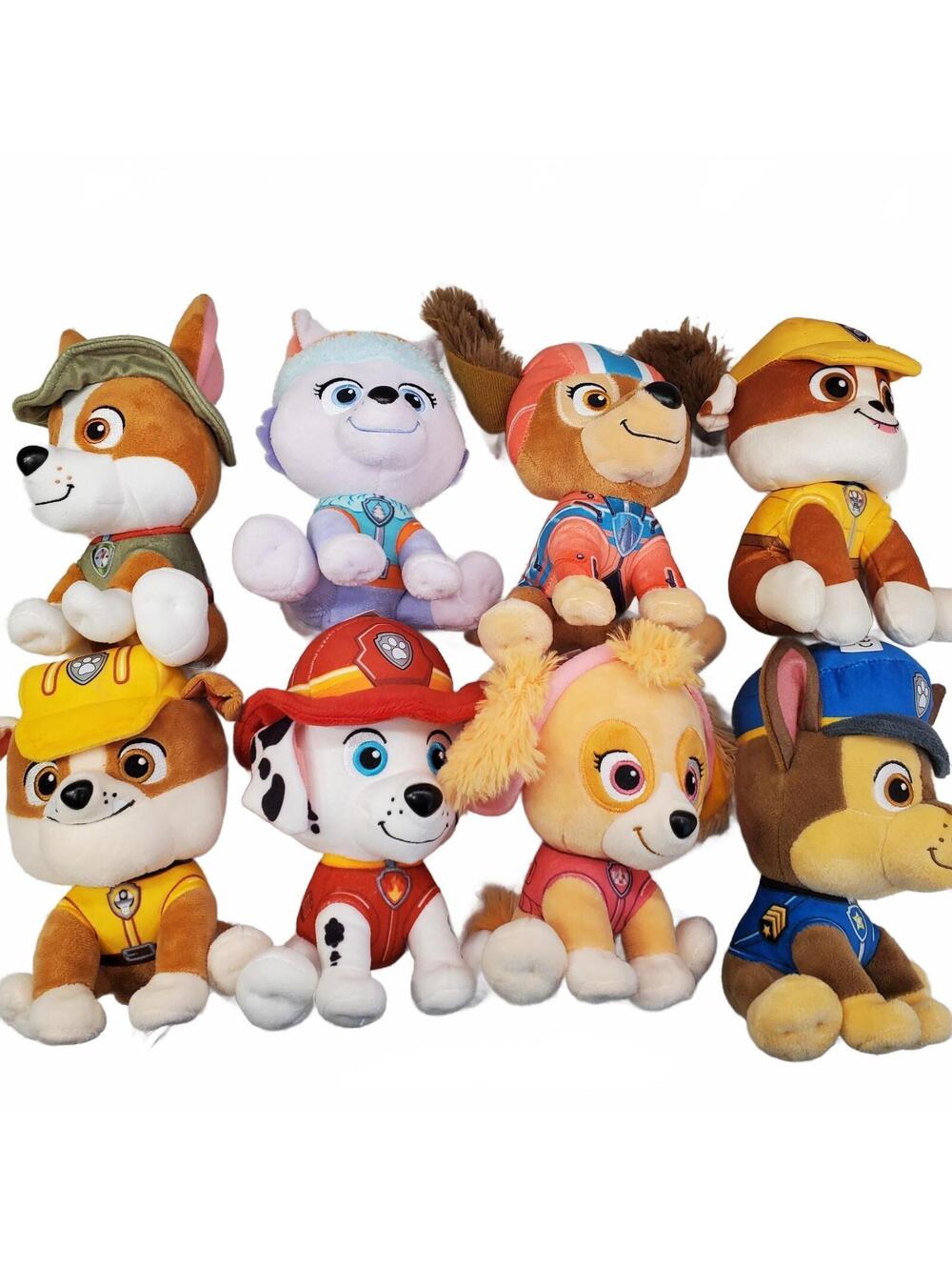 Paw Patrol Plush Toy Lot Skye Everest Rubble Chase Marshall 8"